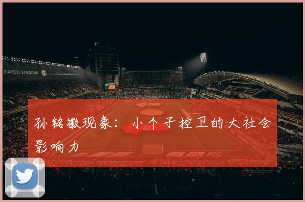孙铭徽现象：小个子控卫的大社会影响力
